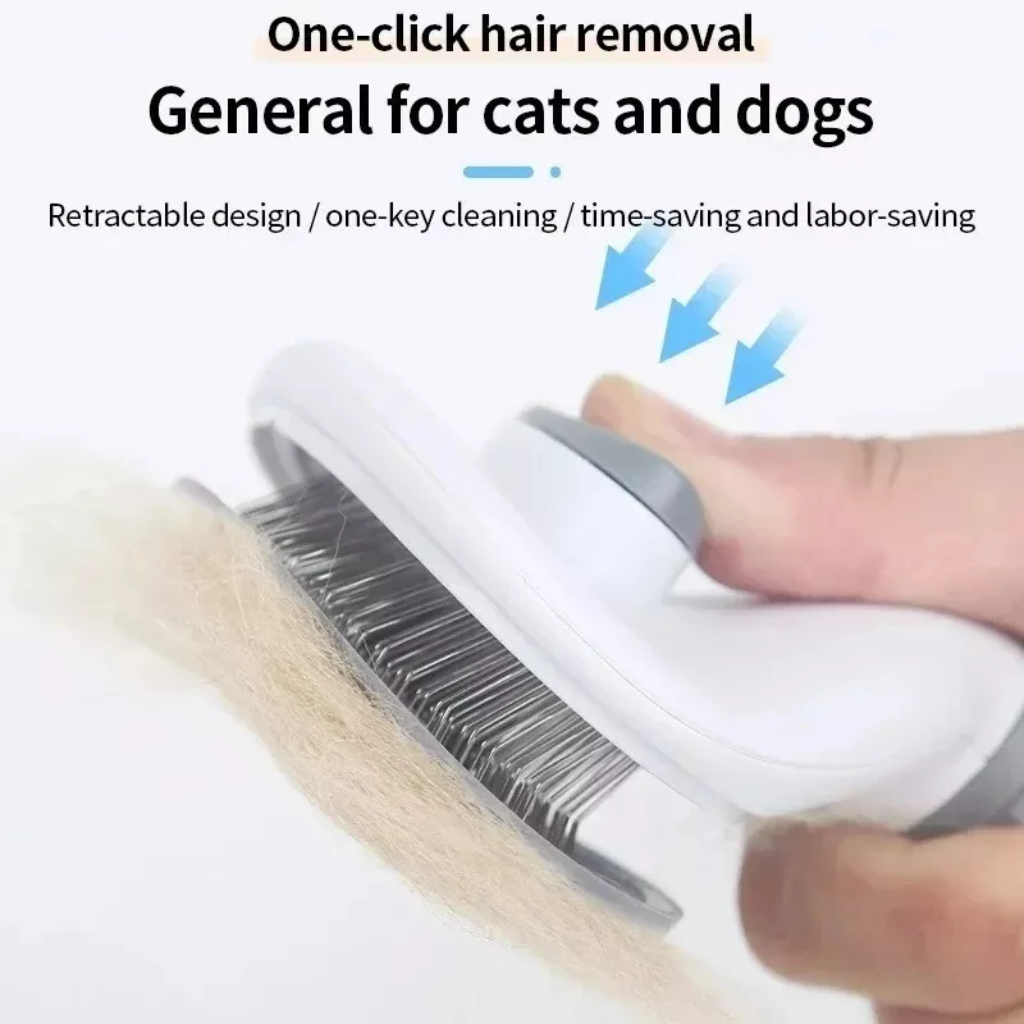 PawLuxe™ SleekGlide Self-Cleaning Brush