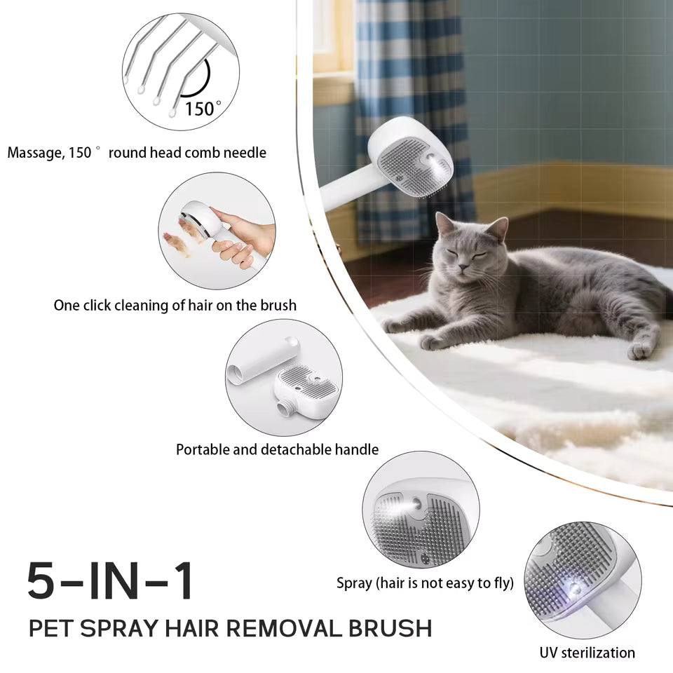 PawLuxe™ HydraMist Self-Cleaning Brush